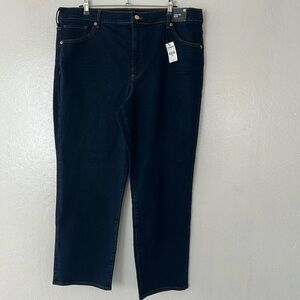 Express Straight Ankle High Rise Jeans, 18R